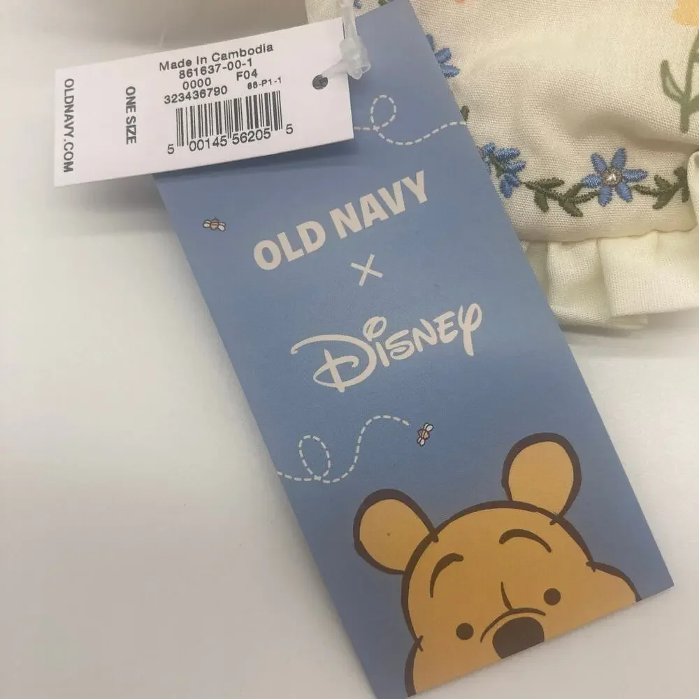 OLD NAVY x DISNEY Winnie the Pooh Floral Ruffled Sleep Mask NWT Sea Salt